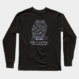 NOCTURNAL HOLOGRAM OWL Long Sleeve T-Shirt